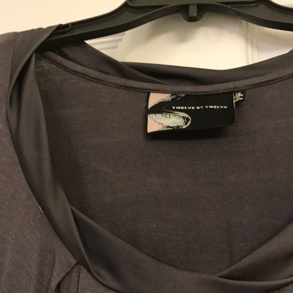 Grey Ruffle Dress - Picture 6 of 7